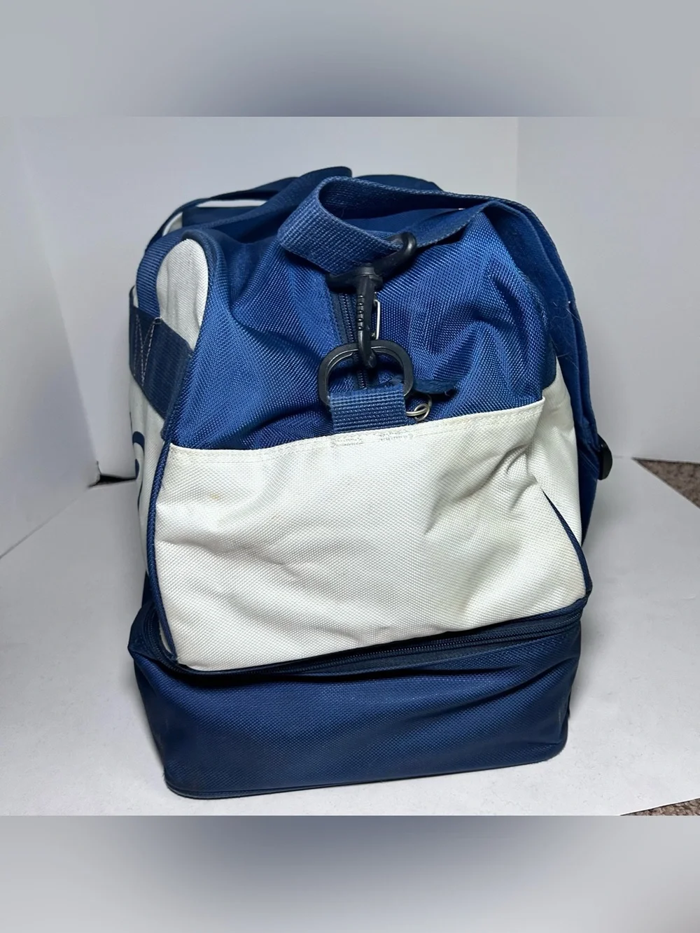 Kappa Sports Blue & White Vintage Duffle Bag